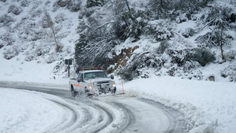 Der Los Angeles Crest Highway (Bild: Allison Dinner / AFP)