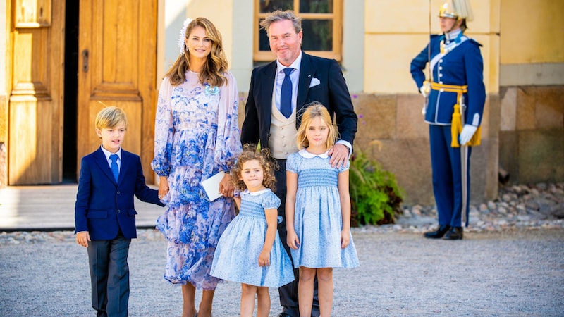 Prinzessin Madeleine, Christopher O‘Neill, Leonore, Nicolas und Adrienne (Bild: Dutch Press Photo Agency / Action Press / picturedesk.com)