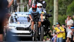 Remco Evenepoel (Bild: APA/AFP/William WEST)