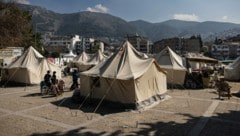 Zelte in einem provisorischen Camp für Erdbebenopfer in Antakya (Symbolbild) (Bild: AFP)