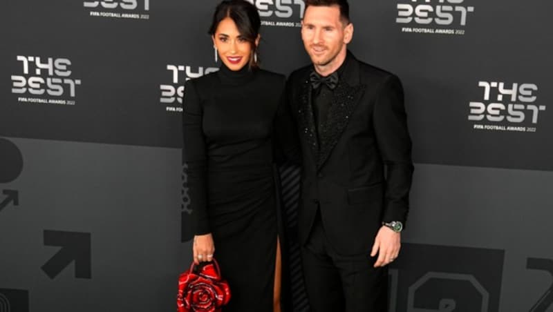 Lionel Messi und Antonela Roccuzzo (Bild: Copyright 2023 The Associated Press. All rights reserved)