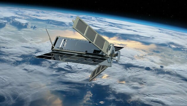 Der österreichische Mini-Satellit ADLER-1 wurde bereits knapp 100-mal von winzigen Schrottteilchen getroffen. (Bild: ÖWF)