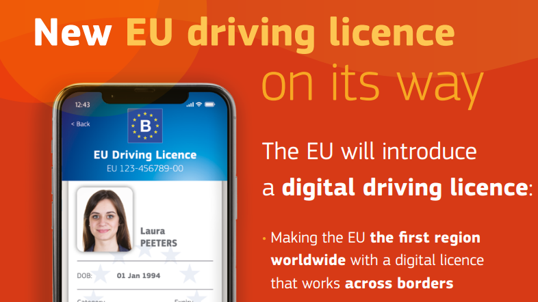 So könnte der europäische digitale Führerschein aussehen. (Bild: twitter.com/Transport_EU/)