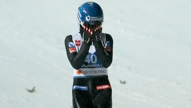 Eva Pinkelnig musste sich mit Rang sechs zufriedengeben. (Bild: AP Photo/Darko Bandic)