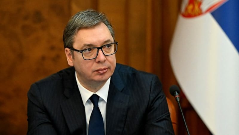 Präsident Aleksandar Vucic (Bild: APA/AFP/ANDREJ ISAKOVIC)