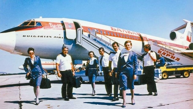 Zeitdokument aus den 70er-Jahren: Die Piloten und die Besatzung des entführten BalKan-Air-Fliegers täuschten die Luftpiraten. (Bild: socbg)