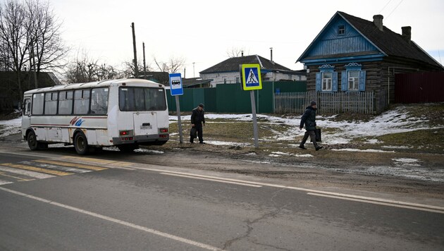 Die russische Region Brjansk, etwa zehn Kilometer von der Grenze zur Ukraine entfernt (Bild: APA/AFP/Kirill KUDRYAVTSEV)