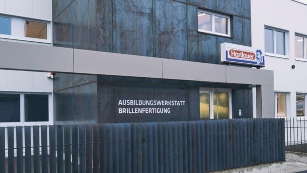 Además de la producción de gafas, el nuevo edificio de Taschenlried en Steyr también alberga el taller de formación.  (Imagen: Hartlauer/Robert Maybach)