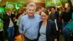 El vicecanciller Werner Kogler y la vicepresidenta Martina Berthold lanzaron la campaña electoral.  (Imagen: Tschepp Markus)
