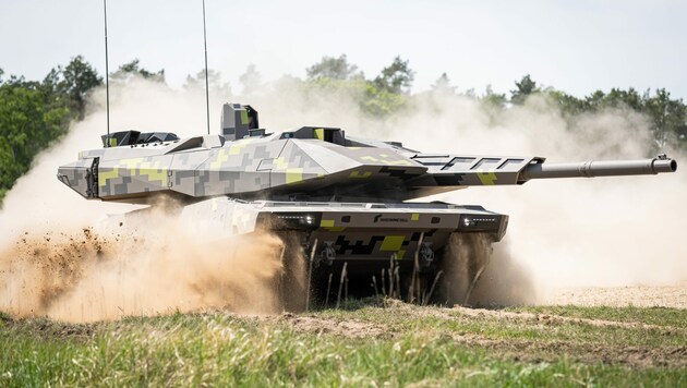 Der Kampfpanzer KF51 Panther ist eine hochmoderne Kriegsmaschine. (Bild: Wikimedia Commons/Rheinmetall/(CC BY-SA 4.0))