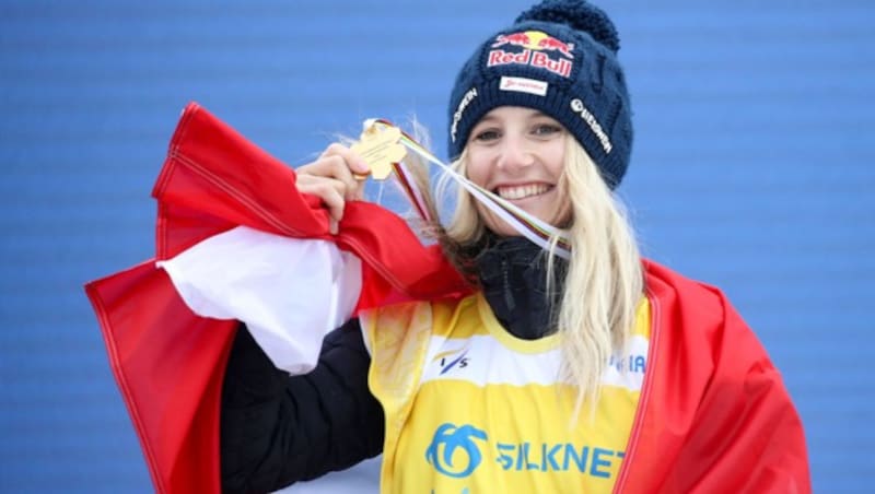 Anna Gasser war bei schwierigen Bedingungen in Bakuriani nicht zu schlagen. (Bild: GEPA pictures)