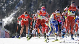 Teresa Stadlober (Nummer 10) zeigte zum Abschluss eine starke Leistung. (Bild: Andreas Tröster)