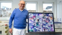 Der Ruf als „Retter der Wildtiere“ eilte Ingo Mai bald voraus - gewissenhaft sammelt er die Fotos tierischer Patienten auf einer Collage-Wand. (Bild: Molnar Attila)