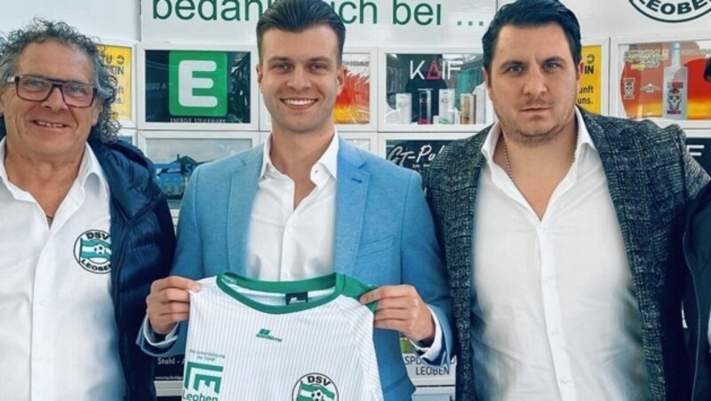 Die DSV-Führungsriege um Präsident Stankovic, Sportchef Stevanovic, Obmann Bichler (v. li.) (Bild: DSV Leoben)