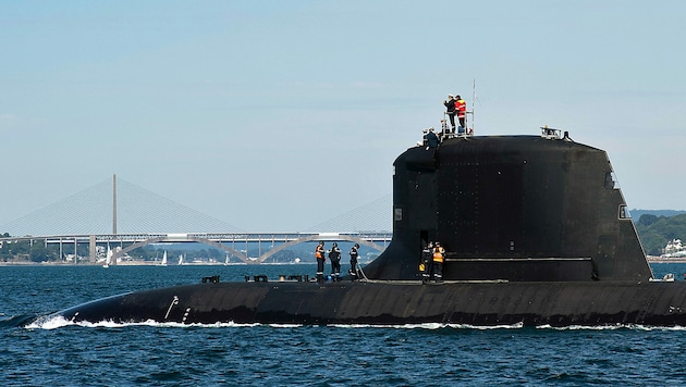 Ein französisches Atom-U-Boot der Barracuda-Klasse (Bild: AFP)