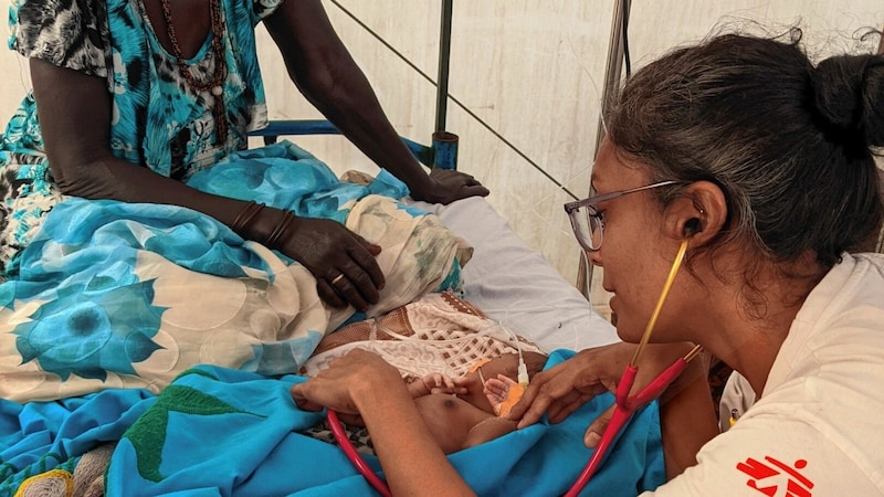 Diyani Dewasurendra from Carinthia is part of the mission team in South Sudan (Bild: Ärzte ohne Grenzen)