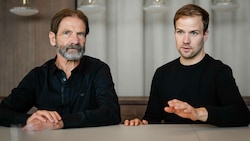 Hermann Neuburger und sein Sohn Thomas wollen‘s in Bezug auf die Fleischlos-Produkte noch mal wissen. (Bild: Markus Wenzel)