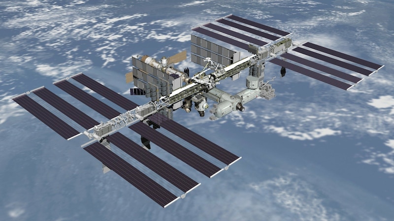 Az ISS űrállomás (Bild: NASA)