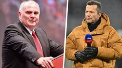 Uli Hoeneß (li.) knöpft sich Lothar Matthäus vor. (Bild: GEPA pictures)