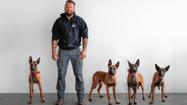 Die vier Hunde sind bei Spezialausbildner Georg Resch in Obhut.