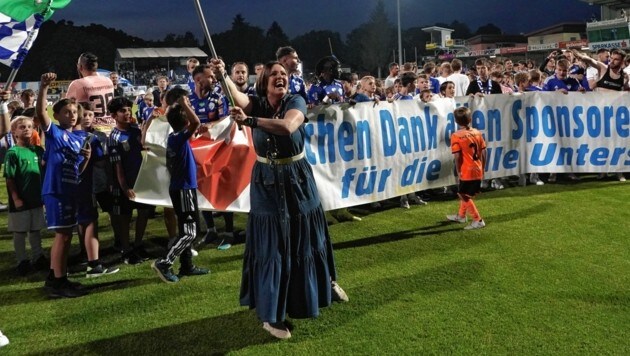 Brigitte Annerl ist mit Leib und Seele Fußballpräsidentin. (Bild: Pail Sepp)