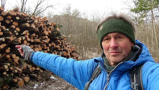 Klaus Wechselberger kritisiert den Umgang mit dem Perchtoldsdorfer Wald. (Bild: zVg)