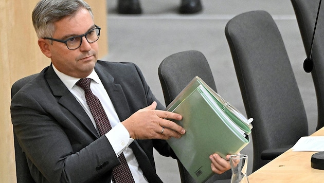 Finanzminister Magnus Brunner ist verstimmt. (Bild: APA/Helmut Fohringer)