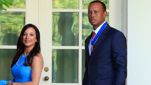 Tiger Woods mit seiner mittlerweile Ex-Freundin Erica Herman (Bild: APA/ AP Photo/Manuel Balce Ceneta)