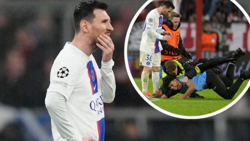 Ein Abend zum Vergessen für Lionel Messi (Bild: AP)