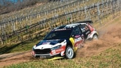 Mundl Baumschlager gibt im Skoda Fabia RS Rally2 Vollgas. (Bild: Harald Ilmer)