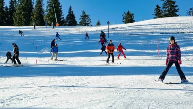 Viele Kinder lernten am Kasberg das Skifahren (Bild: Einöder Horst)