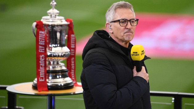 Gary Lineker sagte auf Twitter seine private Meinung und wurde dafür von der BBC suspendiert. Aber nur kurzzeitig. (Bild: APA/AFP/POOL/Oli SCARFF)