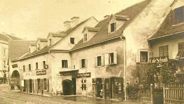 Der Grazer Fotograf Leopold Bude lichtete 1880 das Geburtshaus des Theater-Stars ab. (Bild: Leopold Bude (GrazMuseum))