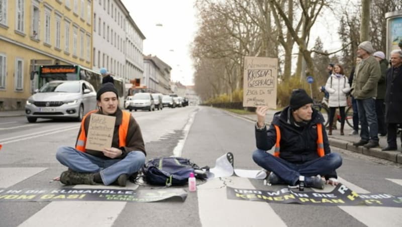 Protestkundgebungen am Geidorfplatz. (Bild: KK)