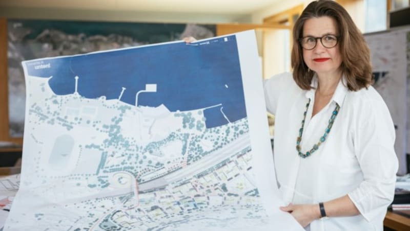 Andrea Krupski von Mansberg treibt ihr Herzensprojekt „Bregenz Mitte“ unbeirrt voran. (Bild: mathis.studio)