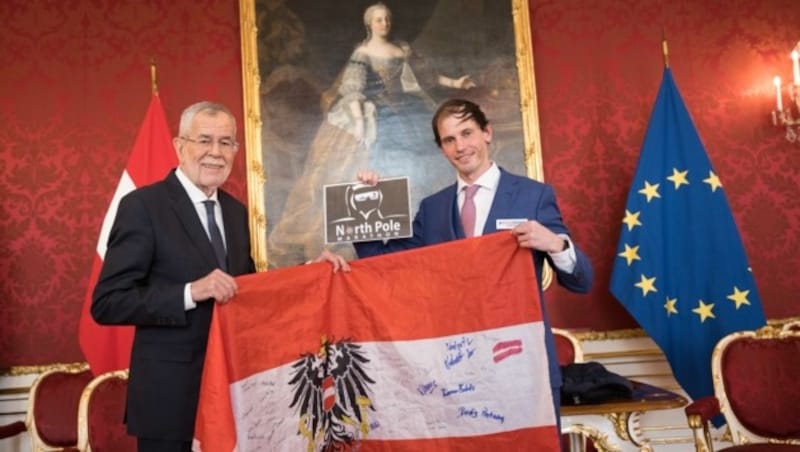 Rainer Predl bei Bundespräsident Alexander Van der Bellen (Bild: Rainer Predl )