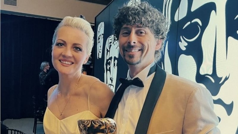 Julia, die Frau von Alexej Nawalny bei der Oscar-Verleihung mit Niki Waltl. (Bild: zVg.)