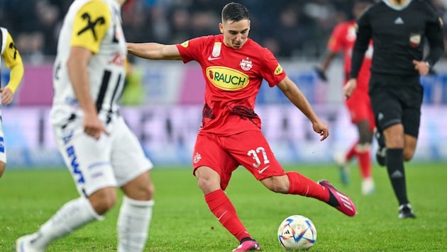 Oskar Gloukh zeigte beim 2:0 gegen den LASK sein Können. (Bild: GEPA pictures/ Christian Moser)