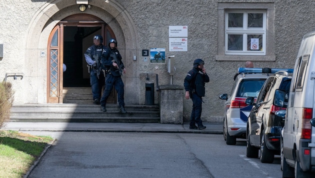 Auch die Cobra stand im Einsatz (Bild: zeitungsfoto.at/Liebl Daniel, Krone KREATIV)