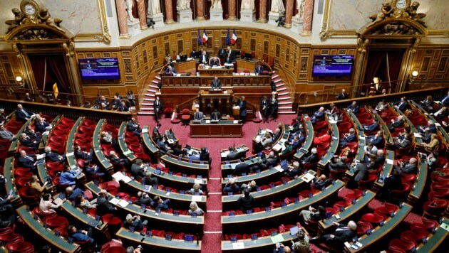 Die umstrittene Pensionsreform in Frankreich hat ihre erste parlamentarische Hürde genommen. (Bild: AFP)