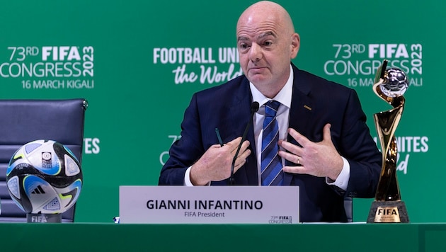 FIFA boss Gianni Infantino (Bild: Copyright 2023 The Associated Press. All rights reserved.)