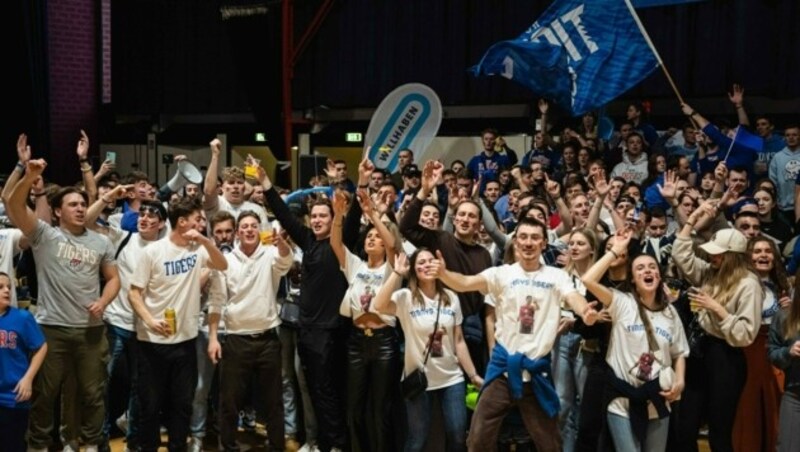 Volles Haus: Die Fans der WU Tigers machten ordentlich Stimmung. (Bild: Lukas Zottl)