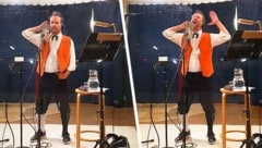 Eine neue Seite von Ex-NEOS-Chef Matthias Strolz: Im Trachten-Outfit als Musik-Jodler. (Bild: Screenshot/Twitter.com, Krone KREATIV)