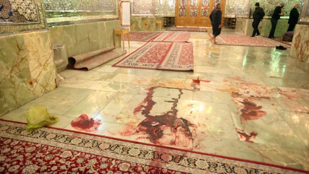 Bei dem Anschlag im Oktober 2022 auf eine iranische Moschee starben 13 Menschen. (Bild: AFP)