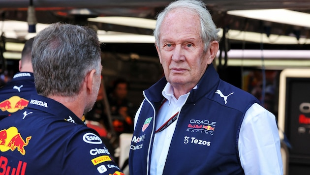 Red-Bull-Motorsportberater Helmut Marko (re.) (Bild: GEPA)