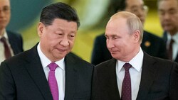 Der chinesische Staatschef Xi Jinping (links) und Russlands Präsident Wladimir Putin (Bild: Associated Press)