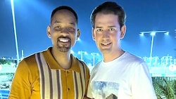 Hollywood-„Bad Boy“ Will Smith mit Österreichs Ex-Kanzler Sebastian Kurz (Bild: www.instagram.com/sebastiankurz)