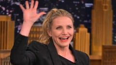 Cameron Diaz bei einem Auftritt in der „Tonight Show Starring Jimmy Fallon“ im April 2016 in New York City (Bild: APA/Theo Wargo/Getty Images for NBC/AFP)