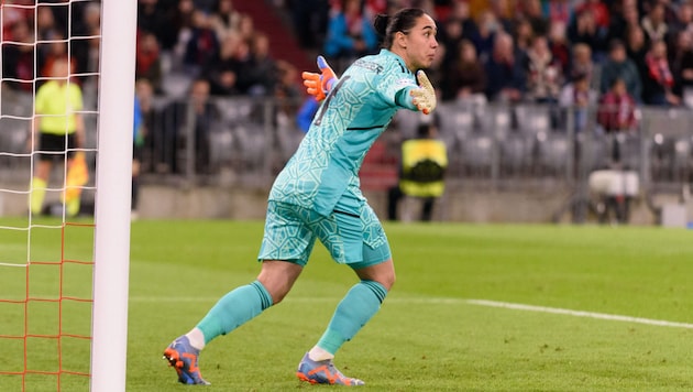 Austria's team goalkeeper Manuela Zinsberger. (Bild: GEPA pictures)