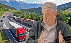 2,5 Millionen Lkw rollen pro Jahr durch Tirol. Eine Million davon nehmen laut Transitforum ...